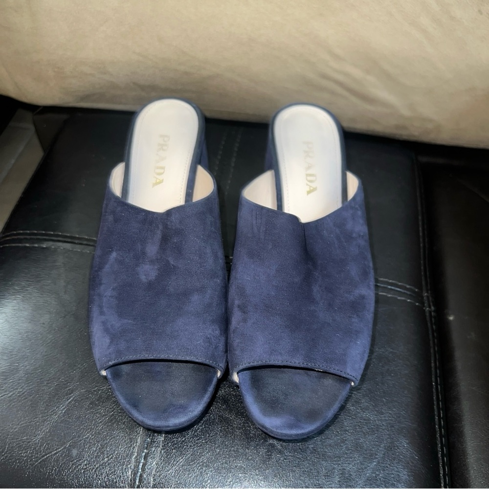 Prada calzature donna Suede Mule Size 37. Do Your Own Research About Size. Used